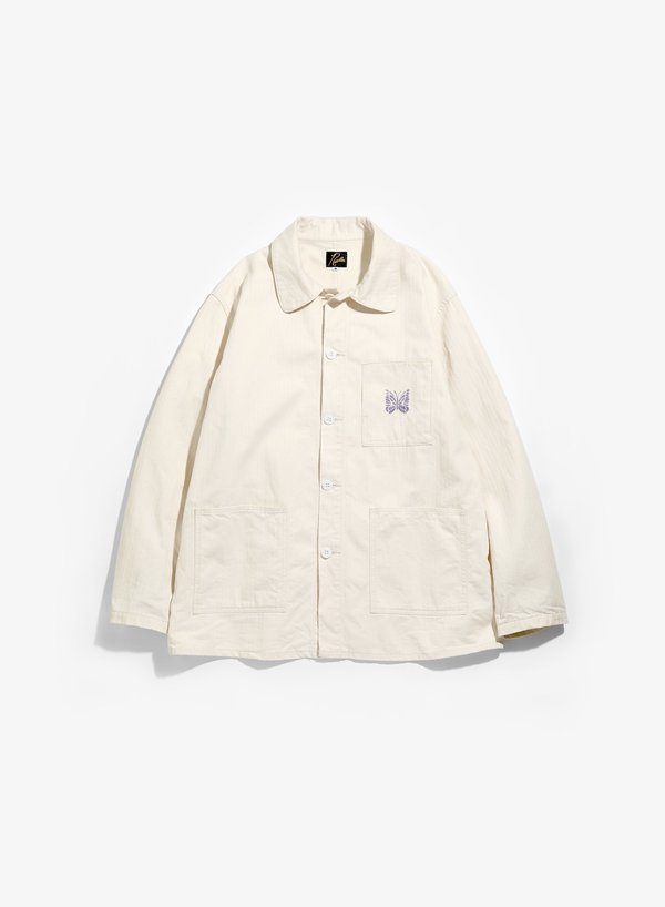 Needles Cotton Herringbone D.N. Coverall - Off White | Garmentory