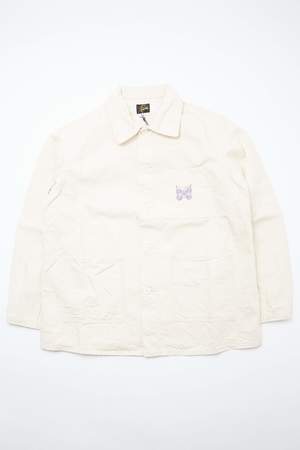 Needles Cotton Herringbone D.N. Coverall - Off White | Garmentory