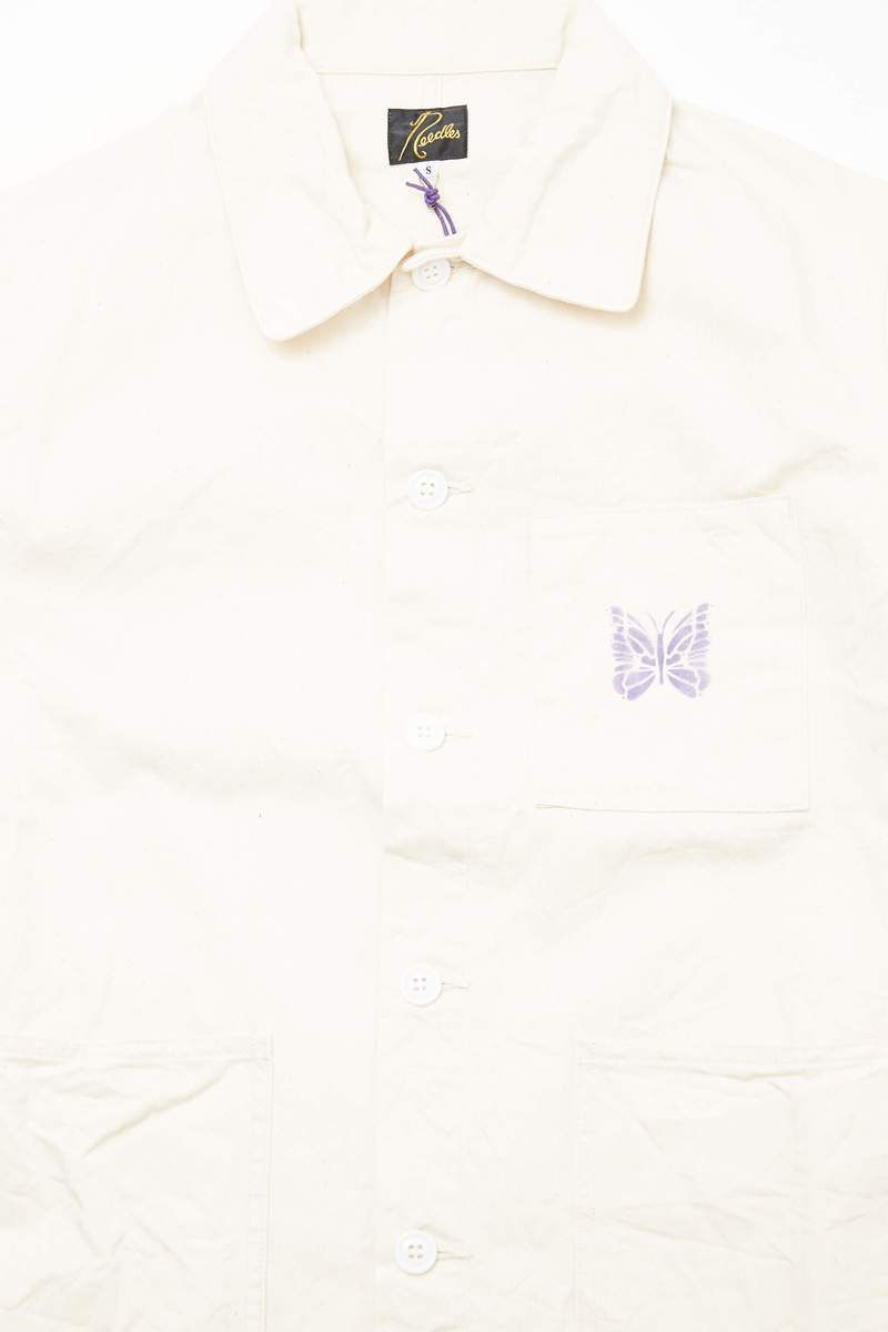 Needles Cotton Herringbone D.N. Coverall - Off White | Garmentory
