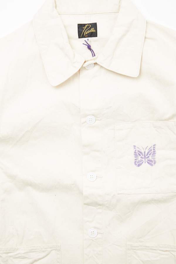 Needles Cotton Herringbone D.N. Coverall - Off White | Garmentory