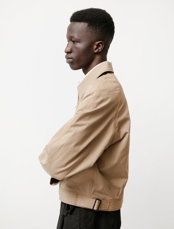 Lemaire Military Blouson shirt - Dark Beige | Garmentory