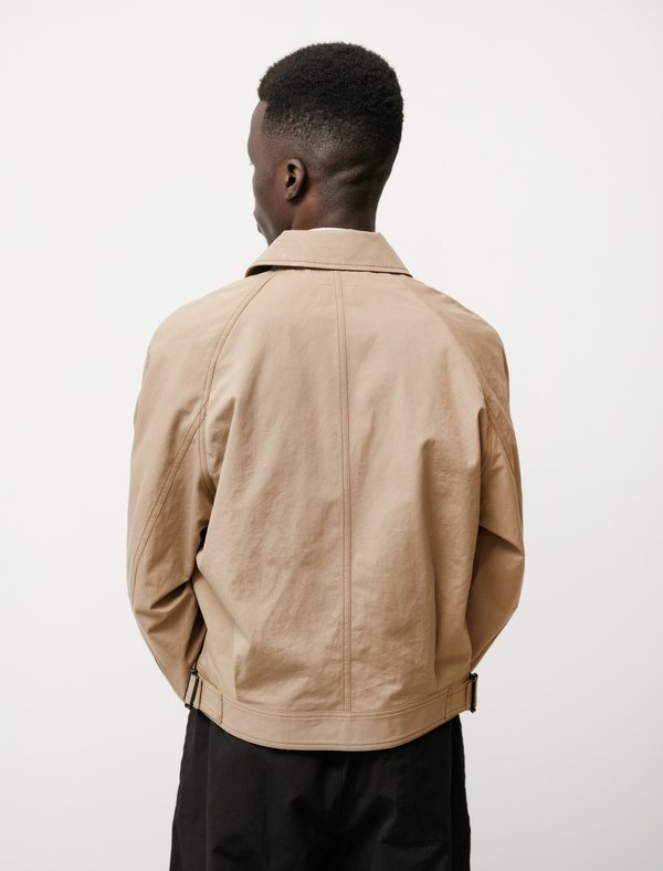 Lemaire Military Blouson shirt - Dark Beige | Garmentory
