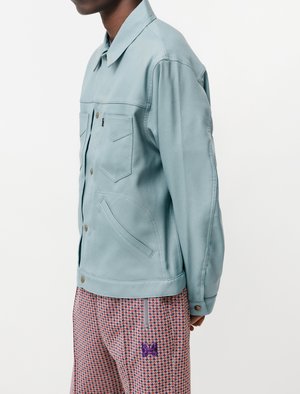Needles Penny Jean Jacket - Poly Twill Sax | Garmentory