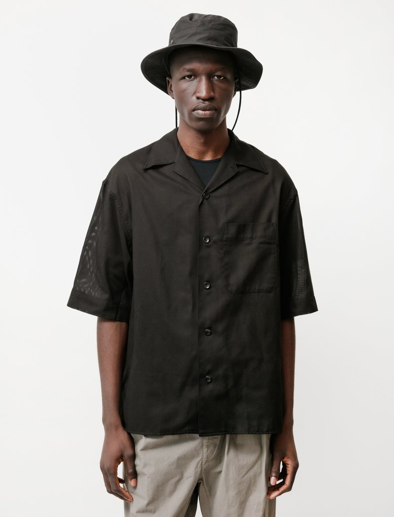 Lemaire Short Sleeve Shirt - Black | Garmentory