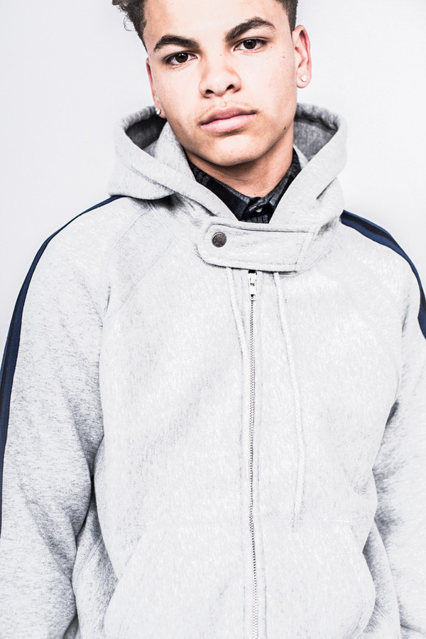 Engineered Garments Raglan Zip Hoody Grey CP Fleece | Garmentory