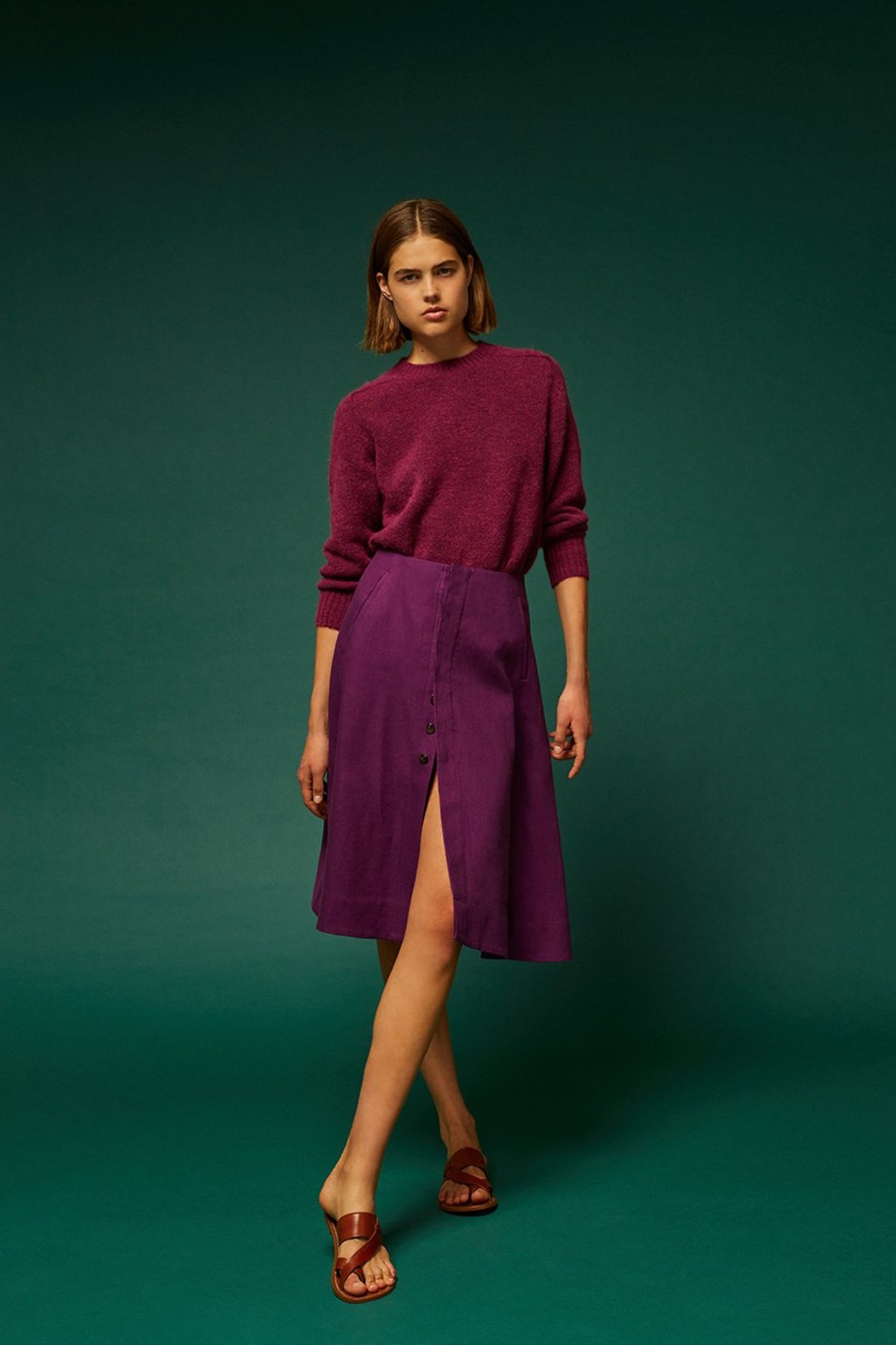 chunky white high heels