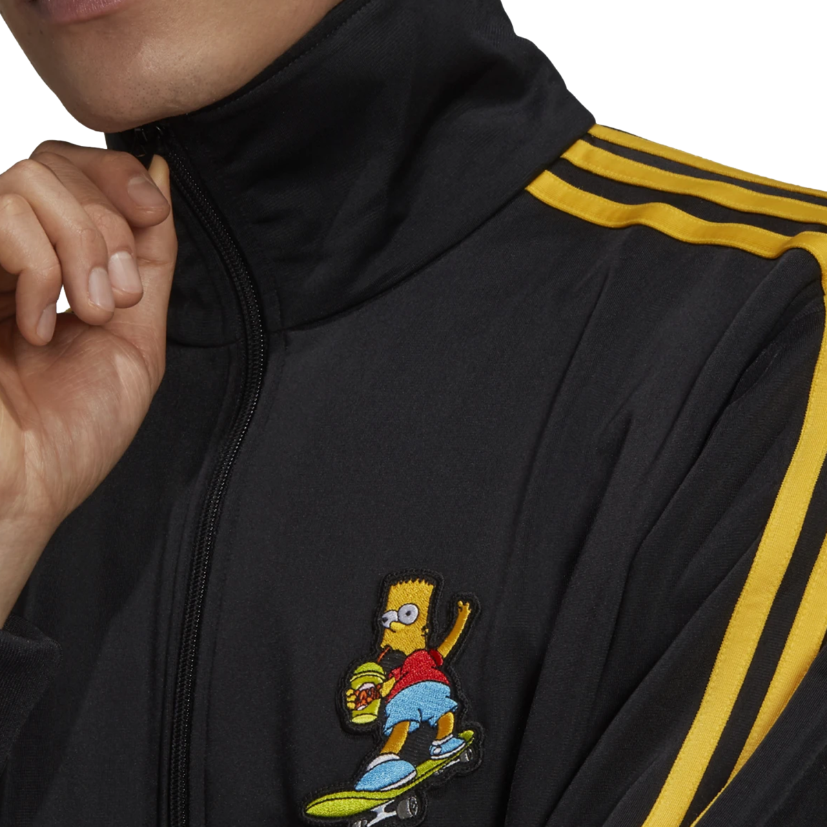 adidas The Simpsons Firebird Track Top - Black/Yellow | Garmentory