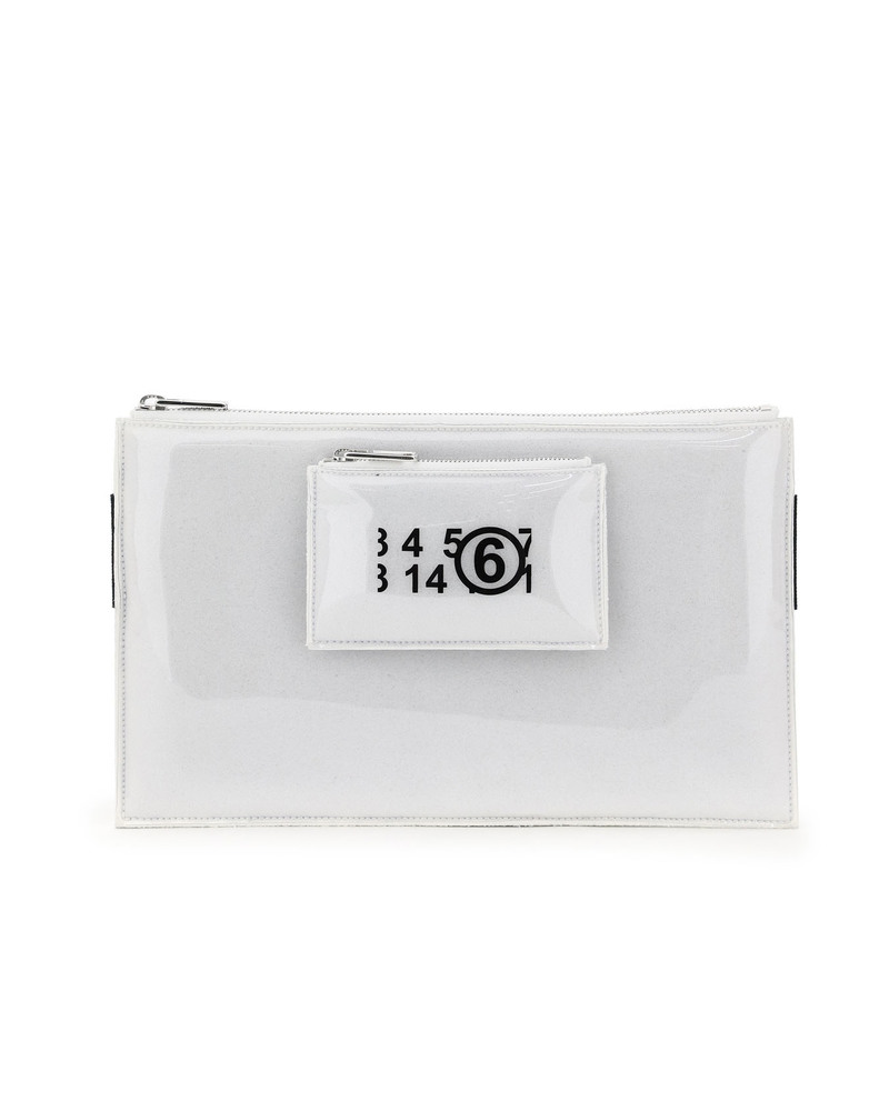 MM6 Maison Margiela PVC Foam Clutch bag - white | Garmentory 