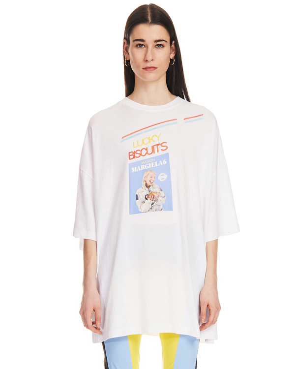 マルタンマルジェラ MM6 Maison Margiela Lucky biscuits 半袖Tシャツ S52GC0179 ホワイト サイズ：S MM6 Maison Margiela Lucky Biscuits T-Shirt - white | Garmentory