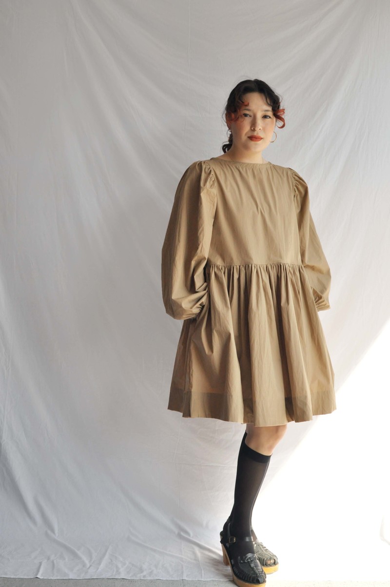 Shelter Mini Gloria Dress - Latte