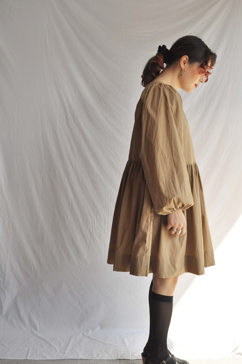 Shelter Mini Gloria Dress - Latte
