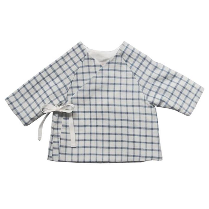 Kids Maki Two Piece Mille Set - Blue Gingham