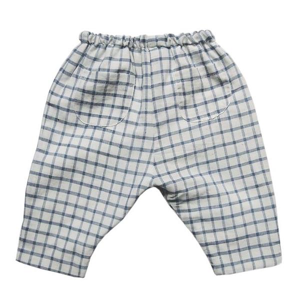 Kids Maki Two Piece Mille Set - Blue Gingham