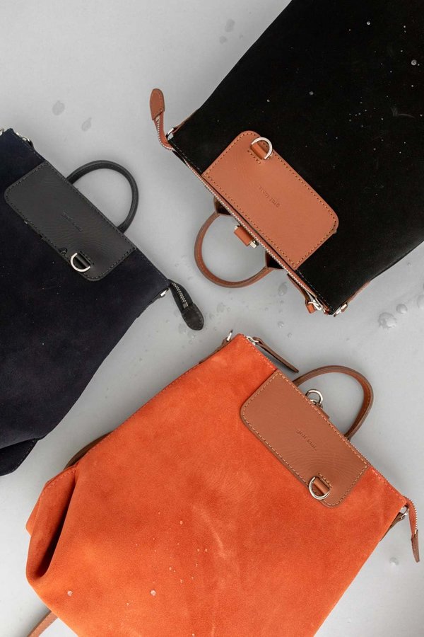Graf Lantz Bedford Mini Suede Backpack - Black | Garmentory display picture 1