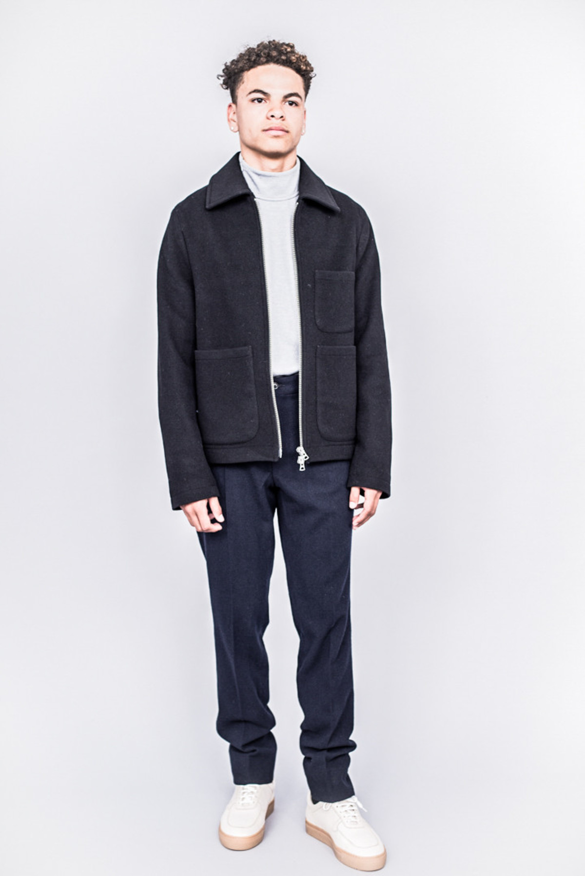 Our Legacy Patch Blouson Black Soft Wool | Garmentory