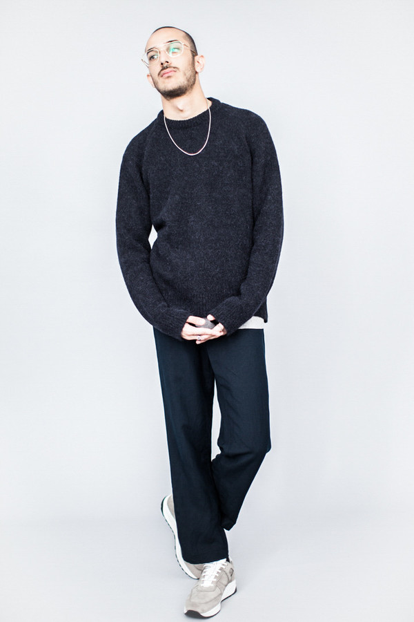 Our Legacy Roundneck Raglan Black Needled | Garmentory