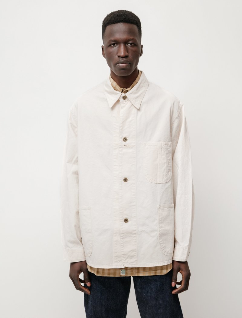 orSlow 1940’S COVERALL エクリュ サイズ3 Orslow - Ecru 40's WWII Loose Fit Denim Coverall – Frances May