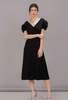 Saloni Margot Dress - Black - Thumbnail 1
