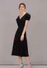 Saloni Margot Dress - Black - Thumbnail 2