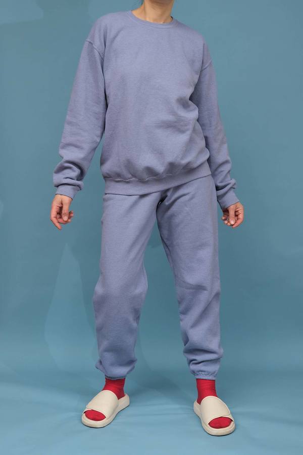 WOLF & GYPSY VINTAGE Hand Dyed Sweatshirt - Powder Blue WOLF & GYPSY VINTAGE Hand Dyed Sweatshirt - Powder Blue