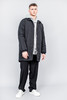 Très Bien Padded Zip Coat Black Shine - Thumbnail 5