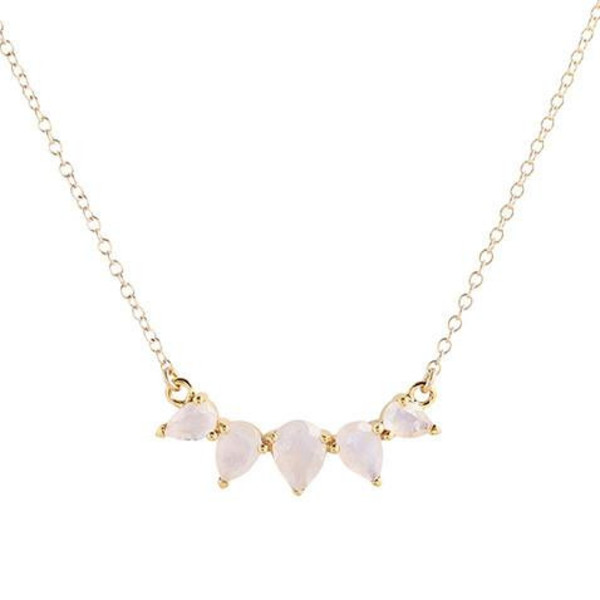 注目!【leah alexandra】SIRENE NECKLACE★大人可愛い淡水パール LEAH ALEXANDRA SUNNY NECKLACE IN MOONSTONE | Garmentory