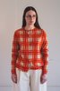 Antipast ITA-ZOME KNIT CARDIGAN - Orange Plaid - Thumbnail 2