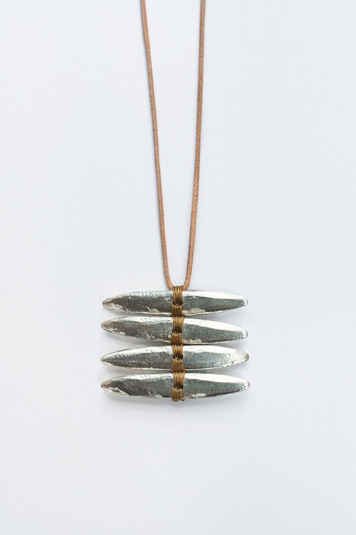 See Real Flowers Woven Necklace - Silver  - Image 1 of 2