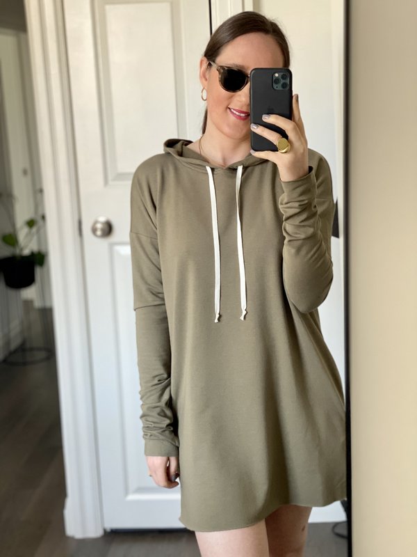 CLEMENTINE'S Hoodie Dress - Olive 