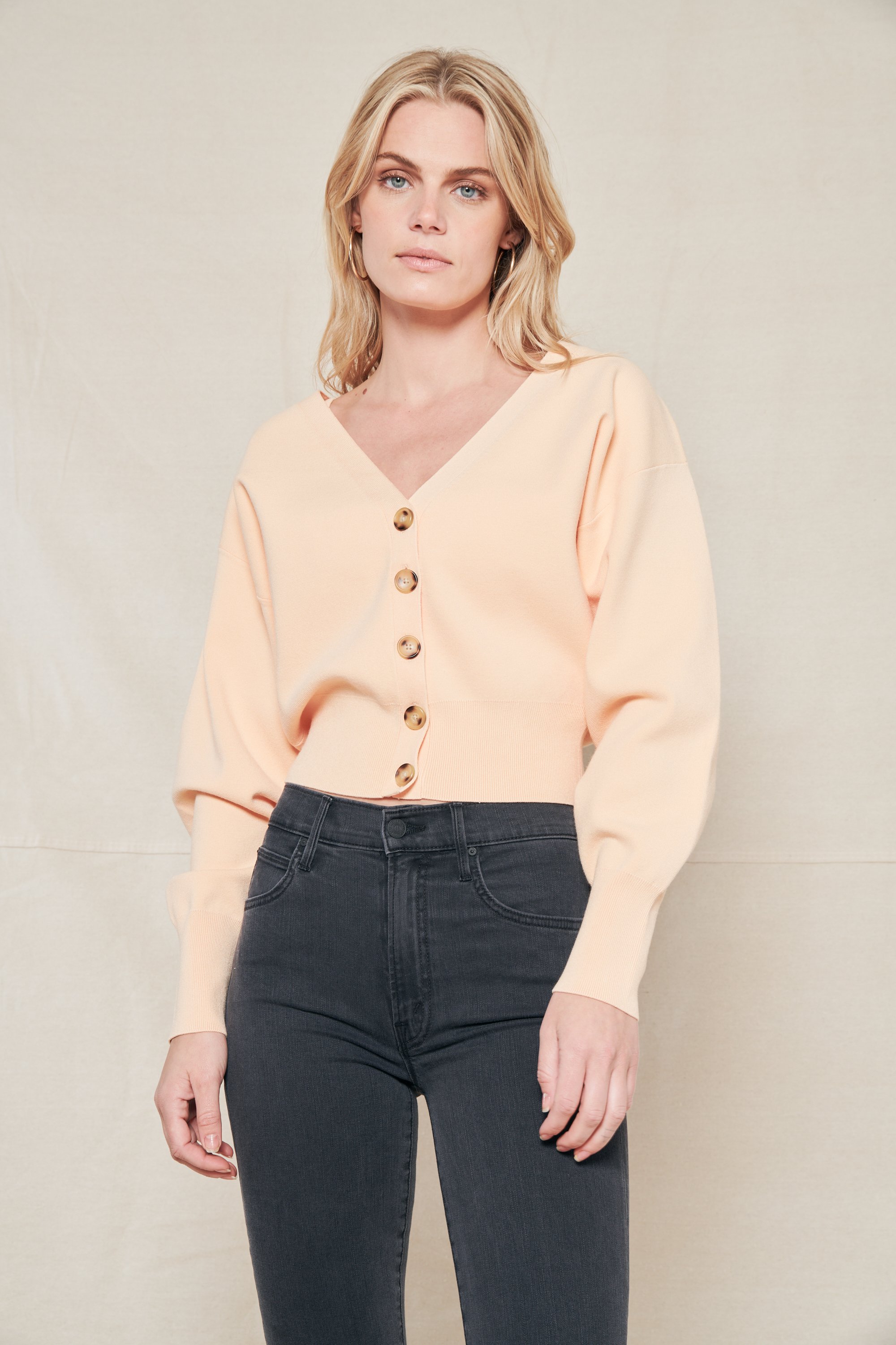 A.L.C. Peters II Cardigan - APRICOT 