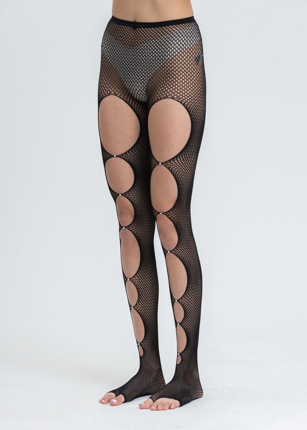 hexagon fishnet tights
