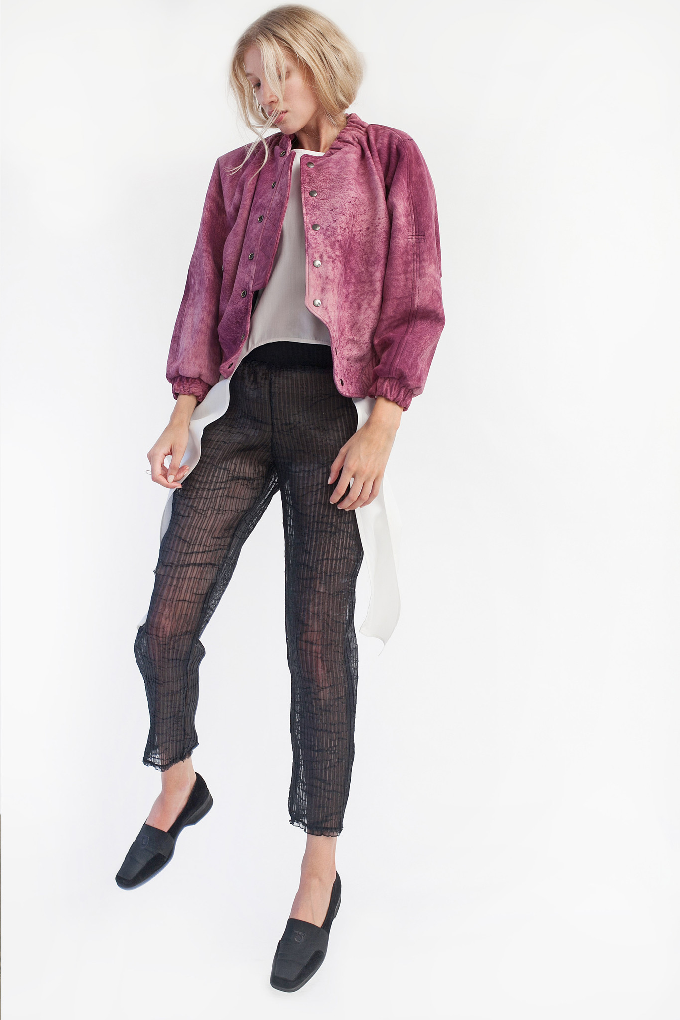 vejas Leather Batwing Jacket Garmentory