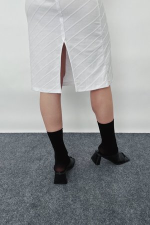 Theopen Product One-shoulder Cut-out Dress - White Theopen Product One-shoulder Cut-out Dress - White