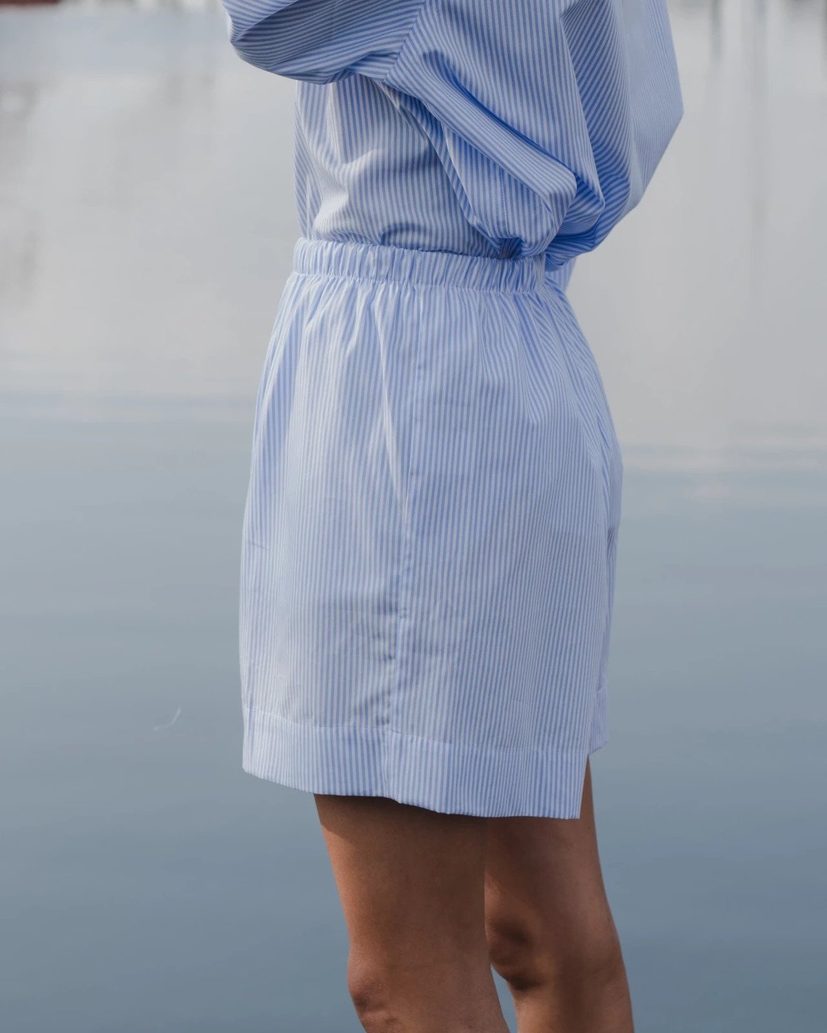Baserange Ole Shorts - Blue Stripe | Garmentory