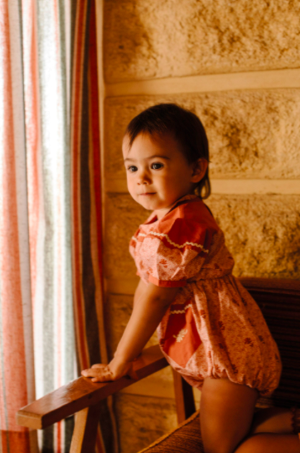 PREVIEW Apolina Baby Nellie Romper Red Calico Floral | Garmentory PREVIEW Apolina Baby Nellie Romper Red Calico Floral | Garmentory