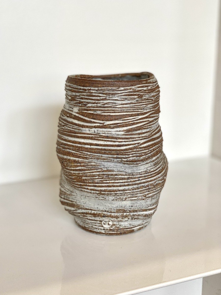 John Lawrence Ceramics Ceramic Trinity n1 Vase Natural Garmentory