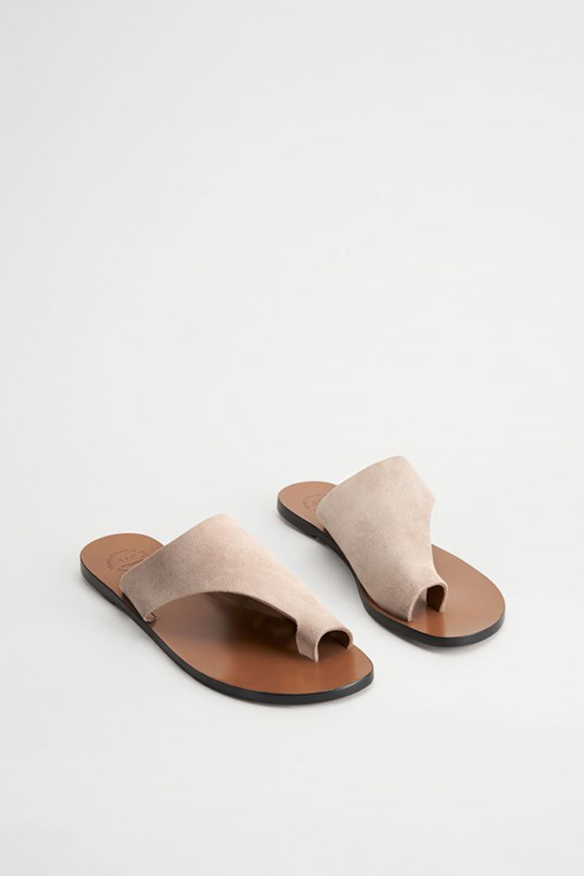 ATP Atelier Rosa Cutout Sandals - Sand Suede | Garmentory