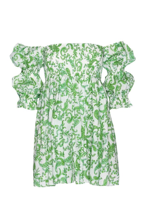 Misa Los Angeles Zadie Dress - Green/White Paisley | Garmentory Misa Los Angeles Zadie Dress - Green/White Paisley | Garmentory