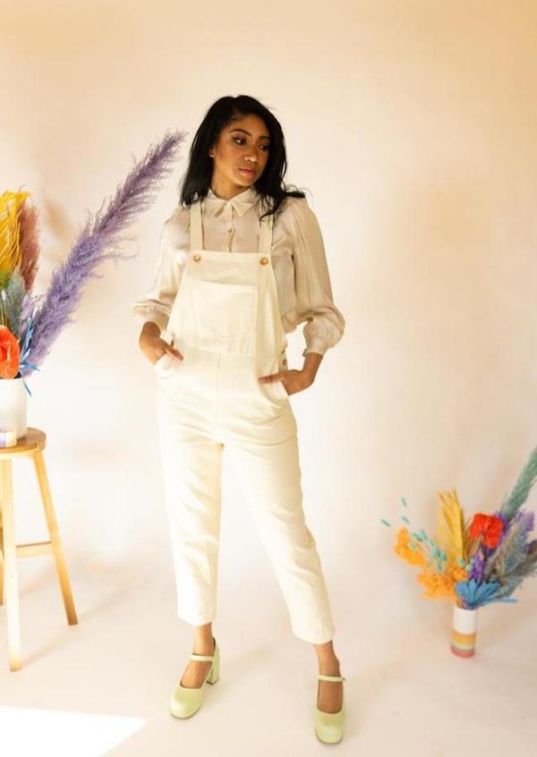 FRNCH Mahe Overalls - White