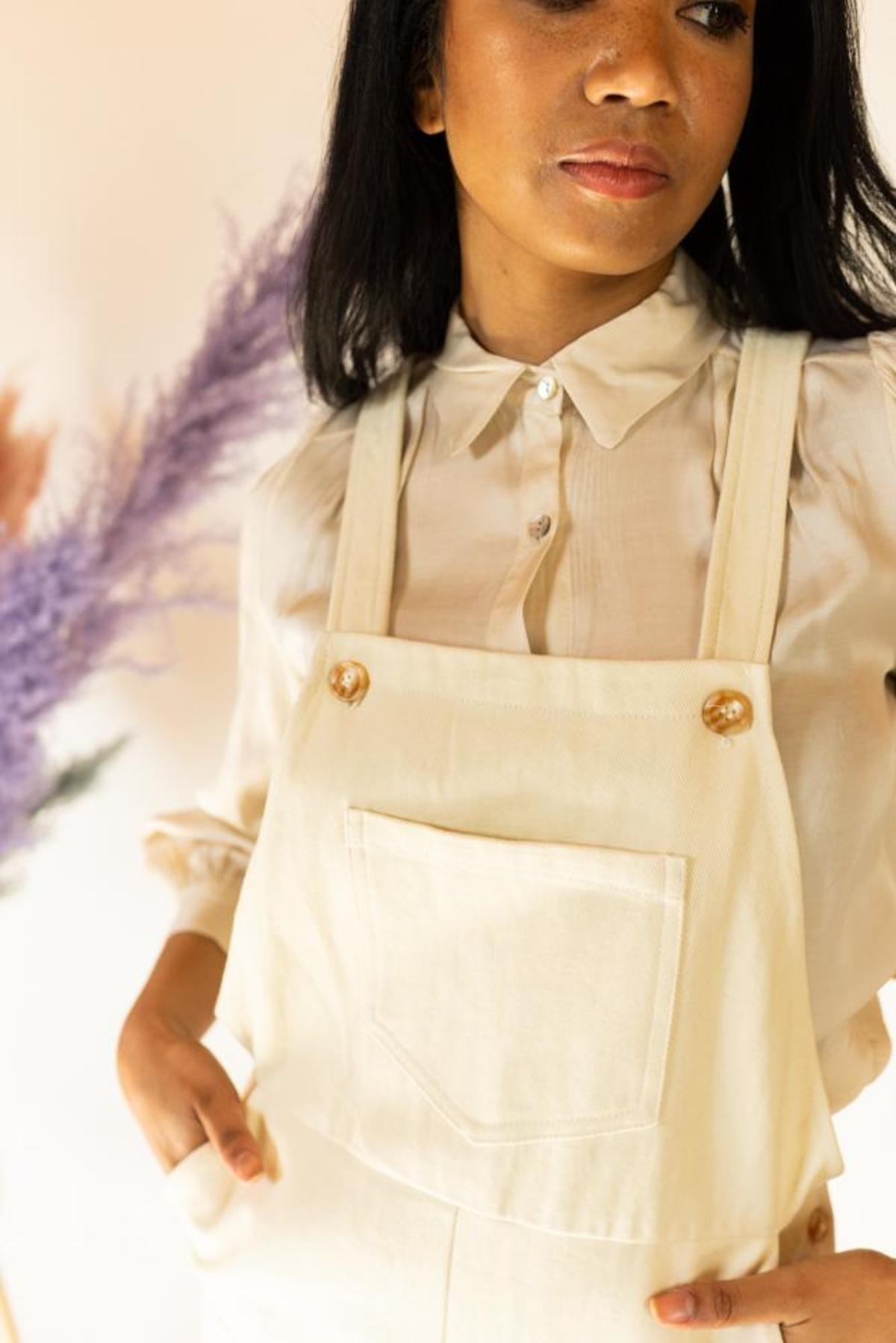 FRNCH Mahe Overalls - White - Image 5 of 5