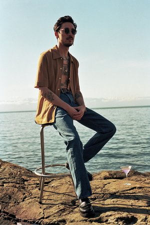 Séfr Suneham Shirt - Medallion Yellow Séfr Suneham Shirt - Medallion Yellow