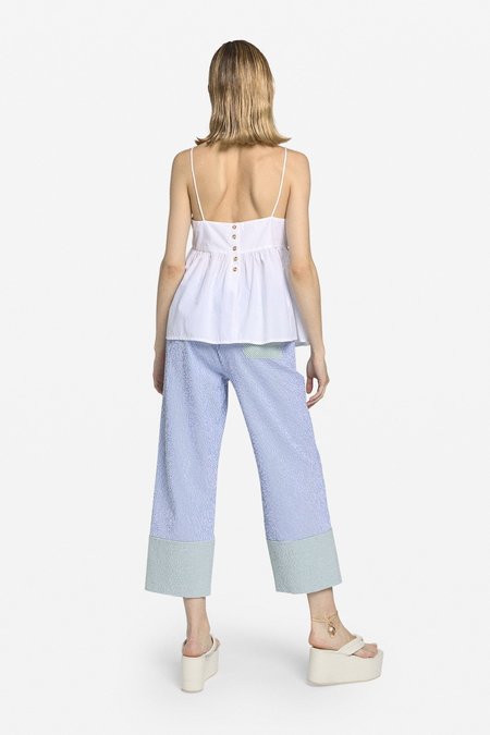 Ottod'ame Gathered Poplin Top