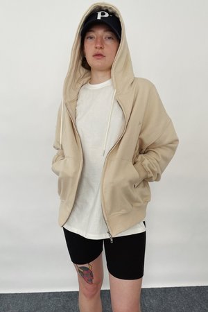 JOWA. ZIP UP HOOD TOP + SHORTS SET - BUTTER JOWA. ZIP UP HOOD TOP + SHORTS SET - BUTTER