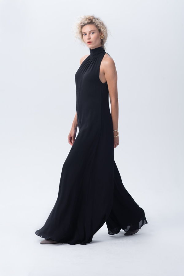 Voz Palazzo Jumpsuit - BLACK