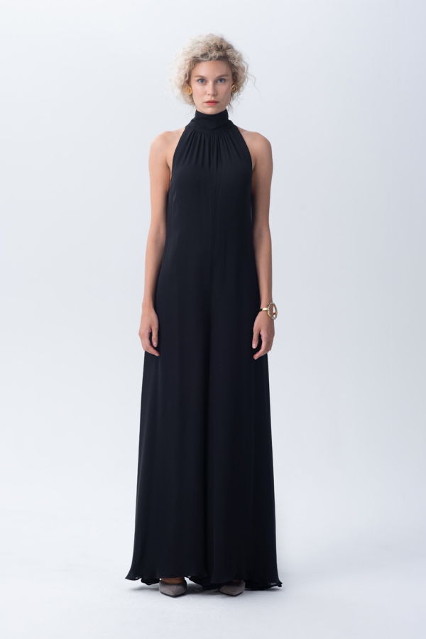 Voz Palazzo Jumpsuit - BLACK
