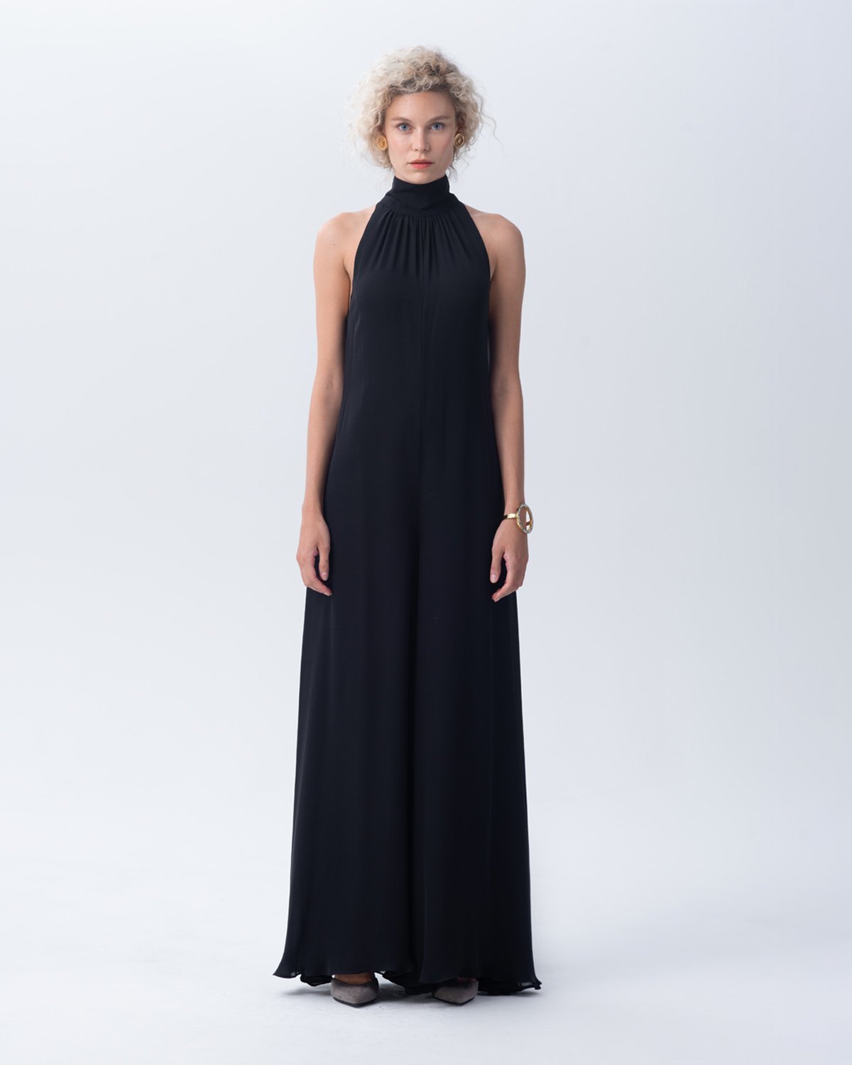 Voz Palazzo Jumpsuit - BLACK - Image 2 of 5