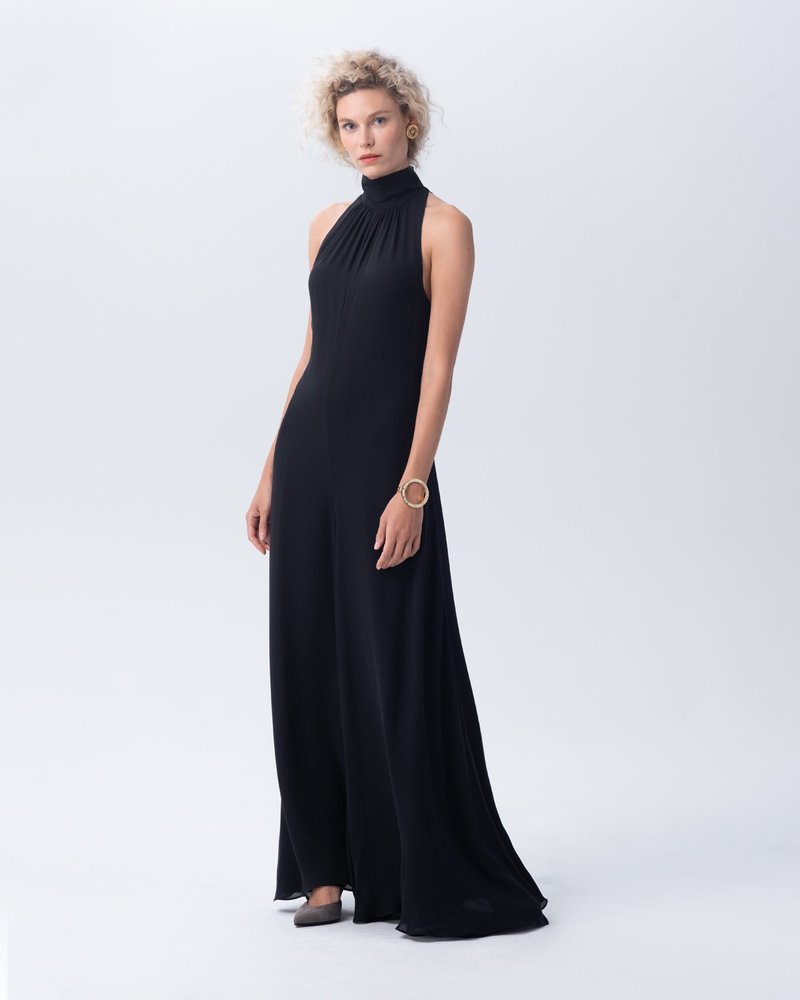 Voz Palazzo Jumpsuit - BLACK