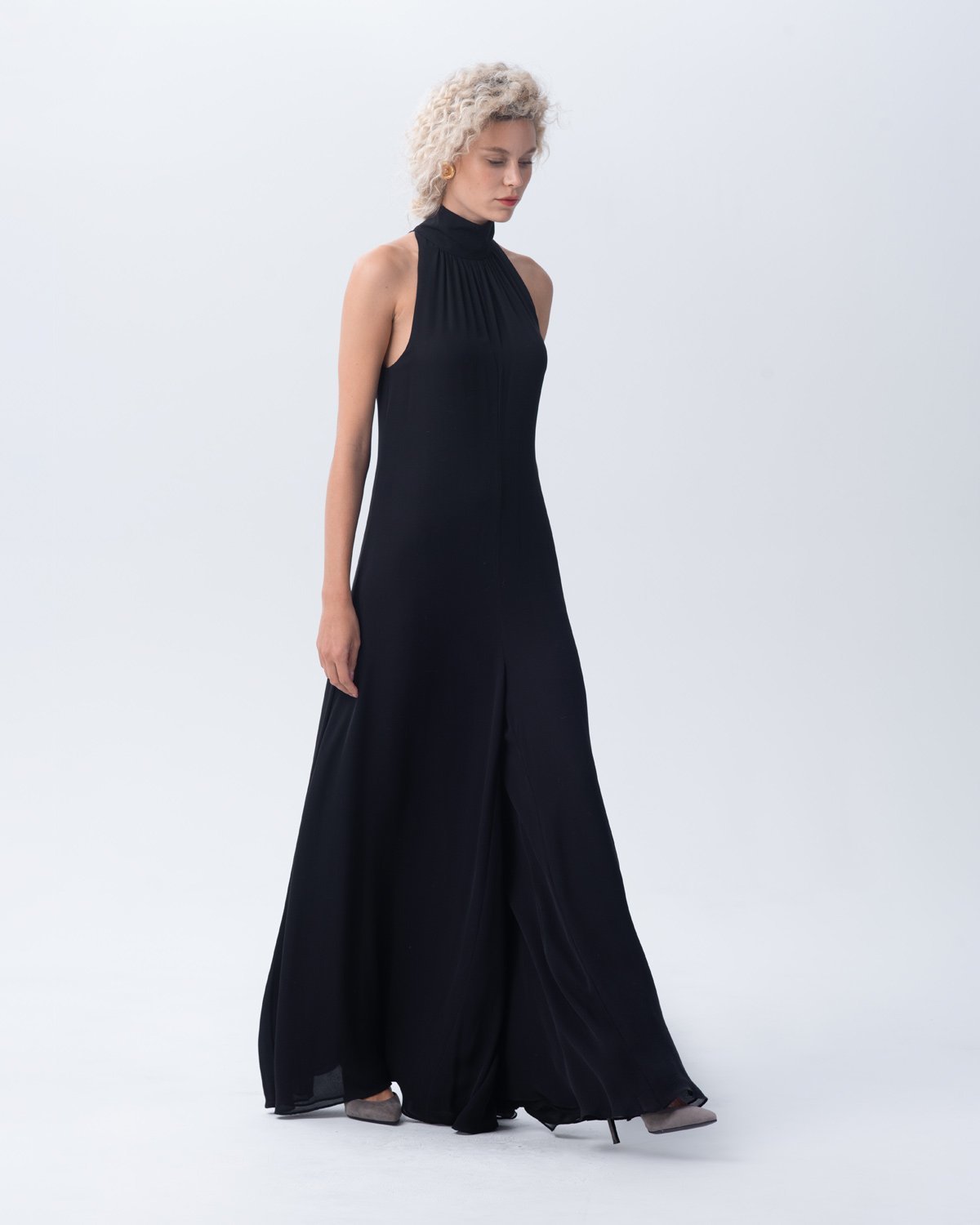 Voz Palazzo Jumpsuit - BLACK - Image 4 of 5