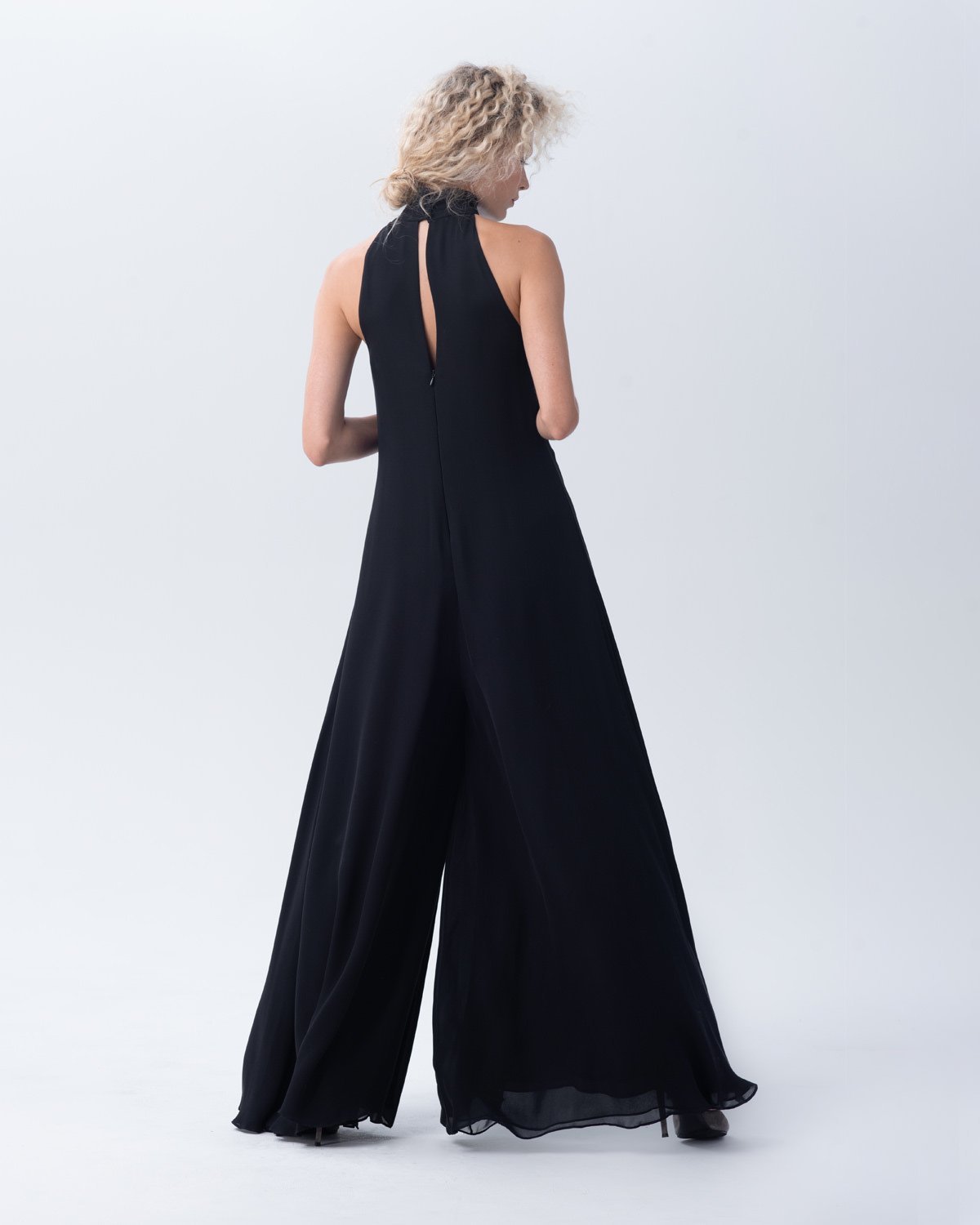 Voz Palazzo Jumpsuit - BLACK - Image 5 of 5
