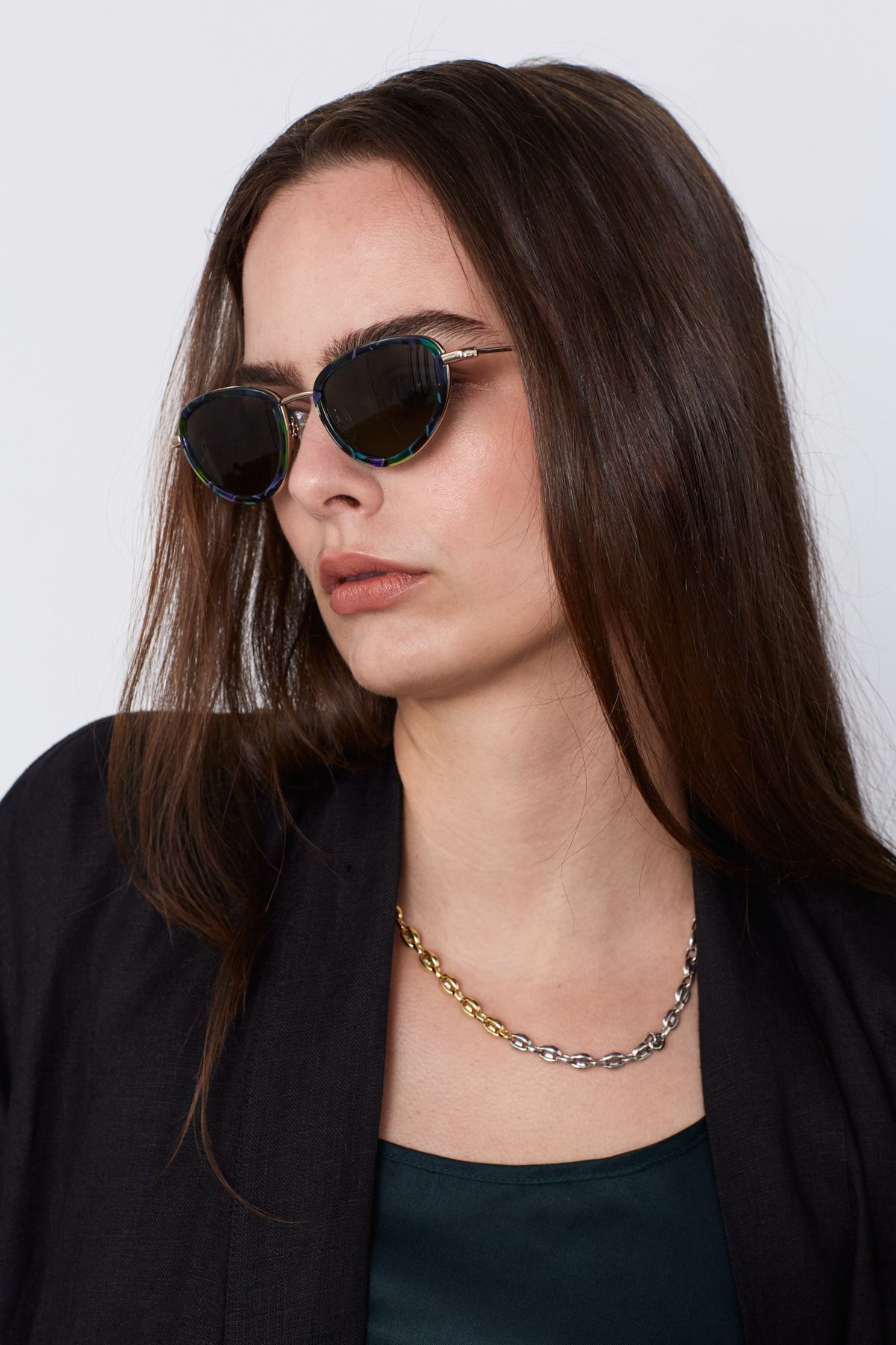 Beautiful aurora borealis sunglasses Siena Womens Fashion Cat Eye Sunglasses main image 4